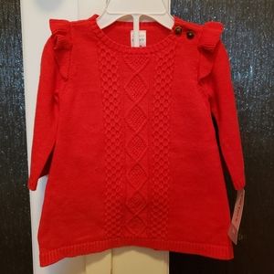 Baby girl red sweater Tunic
